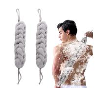 2 Pcs Back Scrubber, Loofah Back Scrubber, Back Loofah, Loofah Sponge, Back Brush, Back Sponge, Back Washers for Shower, for Deep Cleansing, Back, Feet & Dead Skin Removal, Bath & Spa Essentials