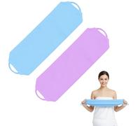2 PCS Back Scrubber,Loofah Back Scrubber Back Scrubbers,Double Side Scrubbing Strap Body Bath Sponge Elastic Backwash Belt Pad with Handles for Both Men and Women, Bath Scrub Tool for Men & Women