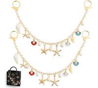 2 Pcs Bag Charms for Handbags,Purse Charms for Women,Metal Bag Chain Extender Replacement for Handbags Crossbody Shoulder Bag,Bag Accessories Charms(12.6"Gold)