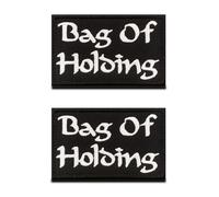 2 Pcs Bag of Holdings Funny Game Sayings Tactical Patch,Hook and Loop Embroidered Bag of Holdings Biker Patches Emblem for Clothes,Backpack, Bags,Vest, Jackets, Hats, Dog Harness