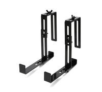 2 Pcs Balcony Railing Hanging Flower Pot Hook Planter Hanger Adjustable Holder Wall Pots Outdoor Metal Bracket