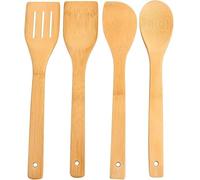 2 Pcs Bamboo Wooden Kitchen Utensils Set, Spatula, Spoon, Turner Cooking Kitchenware Tools Heat Resistant Eco-Friendly
