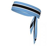 2 Pcs Bandanas Hairband Head Tie Botswana Flag Sports Headband for Running Tennis Karate Athletics Brief Style One Size