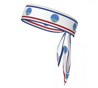 2 Pcs Bandanas Hairband Head Tie Flag Of The Governor Of Aruba Sports Headband for Running Tennis Karate Athletics Brief Style One Size