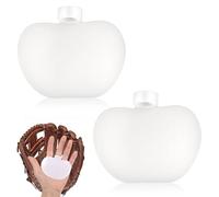2 Pcs Baseball Pad Pro Baseball Palm Pads Sting Pad Catcher Glove Shock Stop Pads Thumb Guards for Sports Softball Players Professional Batters White 2.76 × 3.35 Inches Silicone