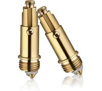 2 Pcs Basin Pop Up Click Clack Plug Bolt Assembly - Brass Sink Plug Replacement for Bathroom Basins, Bathtubs & Washroom Drains - Fits Most Pop Up Sink Stoppers