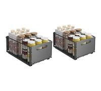 2 Pcs Basket Under Sink Kitchen Cupboard Drawer Storage Rack