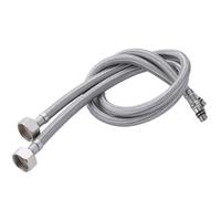 2 Pcs Bathroom Hose Stainless Steel Flexible Plumbing Pipes Cold Hot Faucet Supply Pipe Hoses G 1/2 3/8 9/16 for Bathroom(100cm,G9/16)