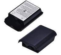 2 Pcs Battery Pack Cover for Xbox360 Wireless Controller, Replacement Battery Pack Cover Shell Case (2×Black)