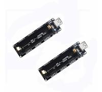 2 Pcs Battery Shield Board, 5V - 8V Micro USB Charger Board 18650 Battery Charging Shield Expansion Board, Compatible with Raspberry Pi 3