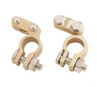 2 pcs Battery Terminal Clamps Copper Car Battery Pole Terminals with Bolts for Secure Connections in Automotive and Marine Batteries