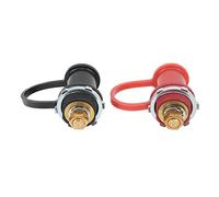 2 Pcs Battery Terminals Charging Post Supply Connector, Battery Terminal Kit for Cars RVs ATVs Trucks, Brass Junction Post with 38/ Inch Stud Thread, 125A Current Capacity,