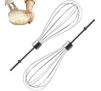 2 Pcs Beaters for Mixer Stainless Steel Kitchen Whisk Attachment for Hand Mixer 7.9 In Long Beater Mixer for Flour, Eggs, Frother, Cream, Hand Mixer Beaters
