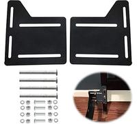2 Pcs Bed Frame Brackets Adapter for Headboard Extra, Heavy Duty Bed Modification Plate, Headboard Attachment Bracket with Hardware