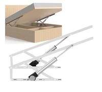 2 PCS Bed Risers, Electric Bed Lift Mechanism with Remote Control, Steel Heavy Duty Folding Bed Lifting Rod, for Storage Box Bed, Sprung Divan Bases, Load 600KG White-110cm