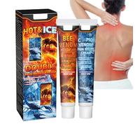 2 Pcs Bee Venom Cream Joint and Bone Cream,Bee Venom Joint Care Cream,Bee Venom Pain Relief Gel,Pain Relief Cream for Back and Legs,Joint Soothing Cream,Joint Pain Gel,Gel for Joint Massage