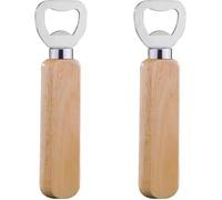 2 PCS Beer Bottle Opener Wooden Handle Bottle Opener Bartender Bottle Openers Portable Bottle Opener Creative Gifts for Beer Soda and Soft Drink