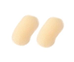 2 Pcs Beige Charming Bump It Up Hair Pads,Volume Inserts Hair Comb Do Beehive Hair Style Tool Hair Pads Do Beehive Hair Base Styling Clip Accessories for Women Bun and Crown Shapers Hair Accessories