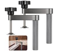 2 Pcs Bench Clamps Dog, Sturdy Aluminum Alloy Hold-Down Clamps, Adjustable Bench Clamps, Woodworking Anti-Slip Clamps For 19-20 Mm Holes