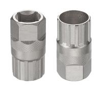 2 Pcs Bicycle Freewheel Remover Tool, Cassette Removal Tool for Shi-mano Freewheel Lockring Bottom Bracket Repair, Dnp 6/7/8/9/10/11 Speed, Carbon Steel Bottom Bracket Repair Tool for Mountain Bikes