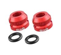 2 Pcs Bicycle Vacuum Tire Mouth Nut Cycling Inner Tire Valve Cap Cover Replacement Road Bike Components Long Distance Cycling