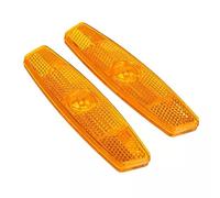 2 PCS Bicycle Wheel Spokes Set, Orange Reflective Road Safety Gear, Reflectors for Mountain Bike Bicycle Wheels Decoration Warning (2 Pieces, Orange)