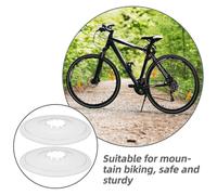 2 Pcs Bike Flywheel Guard Transparent Spoke Protector for Mountain Bike Rear Wheel Flywheel Cover Clear Bike Flywheels Cover 13.50X13.50X0.50CM