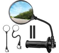 2 Pcs Bike Mirror for Felt EDICT ADVANCED XT F Series F1 F1 PR F1X F2X F3 F3 SL, 360° Adjustable HD Wide Angle Rear View Mirror for Bicycle Handlebar Shockproof Bicycle Rear View Mirror