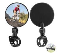 2 Pcs Bike Mirrors, Bike Rear View Mirror, Adjustable Rotatable Handlebar Mounted Convex Mirrors, Durable And Easy To Install, For All Bikes