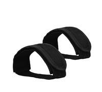 2 Pcs Bike Pedal Strap, Black Anti-Slip Pedal Toe Cycle Clips Straps, Adjustable Bicycle Pedals Straps, Anti-Slip Bike Pedals Toe Clips Tape, for Fixed Gear Bikes, Bicycle Cycle Home or Gym