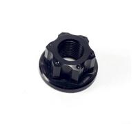 2 Pcs Bike Rear Wheel Axle Nut M10x1 0 Vintage Design for Kids' Bicycles (No Logo Black)