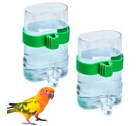2 PCS Bird Cage Water Dispenser Automatic Water Dispenser Cage Feeder for Small Animals,Parrot,Canaries,Cockatiels