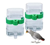 2 Pcs Bird Cage Water Dispenser,Cage Water Dispenser Bird,Feeder Water Dispenser Automatic,Automatic Bird Feeder,Bird Water Feeder,Bird Water Dispenser,for Small Animals,Parrot,Canaries,Cockatiels