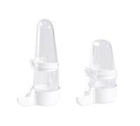 2 Pcs Bird Feeder Plastic Automatic Bird Water Dispenser Set, for Guinea Pig, Cockatiels Parrots Lovebirds Canarys Finches Budgies Hanging Feeder Dispenser,(200ml/280ml)