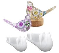 2 Pcs Bird Resin Mold, Silicone Bird Mold, 3D Birds Epoxy Resin Molds, Lifelike Large Animal Silicone Molds for Resins Casting DIY Crafts Indoor Desktop Decor