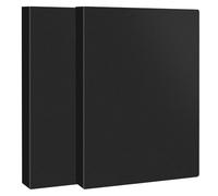 2 Pcs Black A4 Display Folder, 40 Pockets A4 Display Book Folder with Plastic Sleeves, Presentation Folder for Storing Document and Certificate for School and Offices