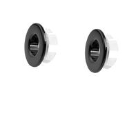 2 Pcs Black Brass Basin Sink Overflow Cover, Durable Bath Overflow Ring and Sink Hole Cover, Round Sink Hole Caps, Black Brass Finish for Bathroom & Kitchen, Easy to Install