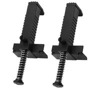 2 Pcs Black Brick Liner Clamps Stable Wire Drawer Bricklaying Tools Fixer Measuring Tools Brick Line Runner for Building Construction Wall Builder Engineering Accessory