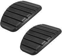 2 Pcs Black Car Pedal Covers,Non-Slip Rubber Clutch and Brake Pedal Pads,Hard-Wearing Replacement Car Pedal Cover Set,Anti-Skid Foot Pedals Accessories for Most Cars