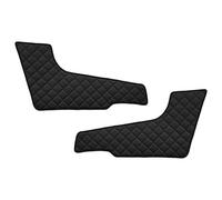 2 pcs Black Door Panel Mats Compatible with VOLVO FH 4 2013+ Thick Eco Leather L £ RHDrive