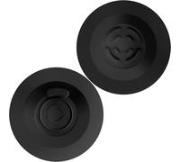 2 Pcs Black Espresso Machine Silicone Backflush Disc Blind Filter for 51mm 54mm 58mm Coffee Maker Compatible with Cleaning Tablet Powder, Coffee Machine Parts (58mm for Breville/Sage 9 Series)