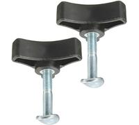 2 Pcs Black Lawn Mower Handle Screws Triangle Handle Knob Nut Screws for Various Types of Lawn Machines Lawn Mower Handle Parts Lawn Mower Replacement Parts Attachment