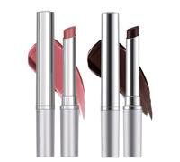 2 Pcs Black Lipstick Black Lip Gloss Pink Honey Lipstick Set Moisture Shine Hydrating & Tinted Lip Balm Suitable for Dry Lips