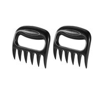 2 PCS Black Meat Tearer, Bear Claw Meat Divider, Pork Claw Meat Claws, Meat Handling Tools, Plastic Meat Pulling Fork, Barbecue Spreader