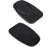 2 Pcs Black Motorcycle Side Kickstand Non-Slip Plate Base Parking Stand Support Plastic Pad, Automotive Body Frame Parts, Kickstands Parts