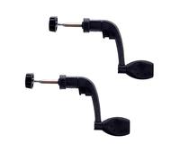 2 Pcs Black Plastic Crank Arm Swivel Fishing Reels