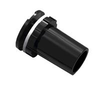 2 PCS Black PVC Flat Head Drain Joint Pipes ID 20-50mm, Sealed at The Opening of The Glass Water Tank Clamp and Fish Tank for Direct Drainage(32mm)