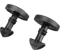 2 Pcs Black Rear Bumper Tow Cover Clip Towing Eye Trim Compatible with Land Rover Discovery 3 4 Range Rover Sport Nuts and Bolts Interior Fittings