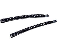 2 Pcs Black Rhinestone Barrettes,Crystal Diamond Bobby Pin,Shiny Hair Pin,Sparkly Hair Decoration for Women Clip Bangs Metal Hair Clip Hair Pins