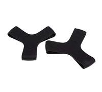 (2 pcs) Black Scuba Diving Snorkeling Silicone Fin Keepers Holder/Gripper Strap Set, Water Sports Accessory